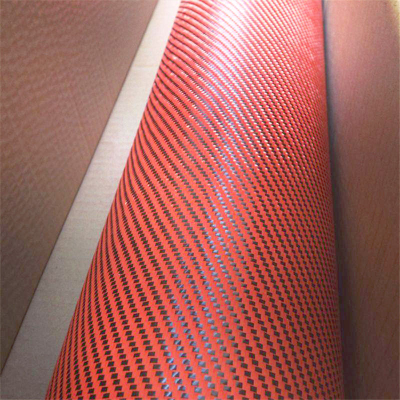 Carbon Aramid Hybrid Kevlar Fabric Twill na Plain