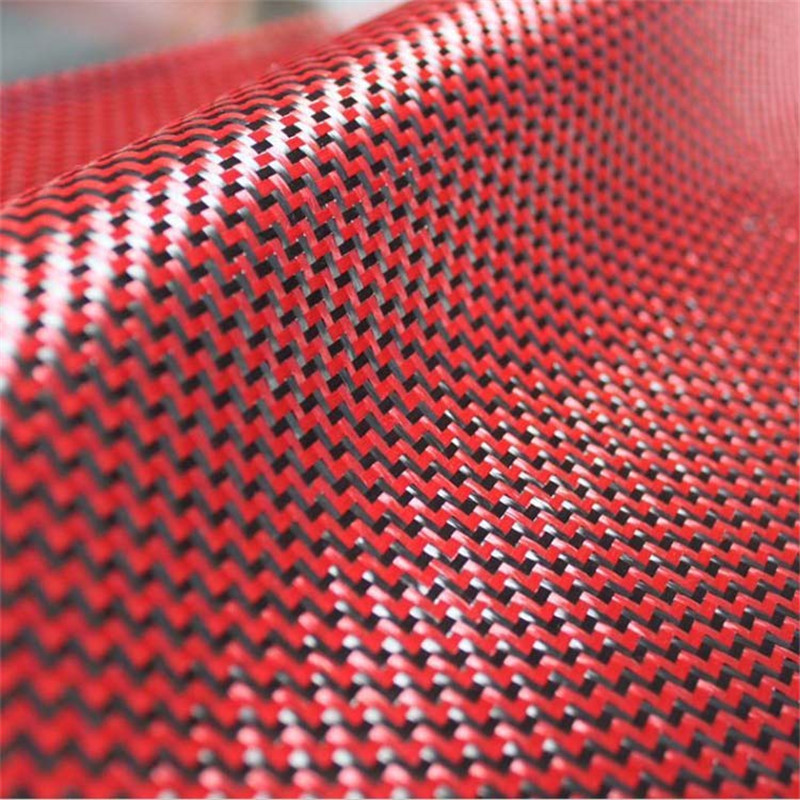 Carbon Aramid Hybrid Kevlar Fabric Twill na Plain