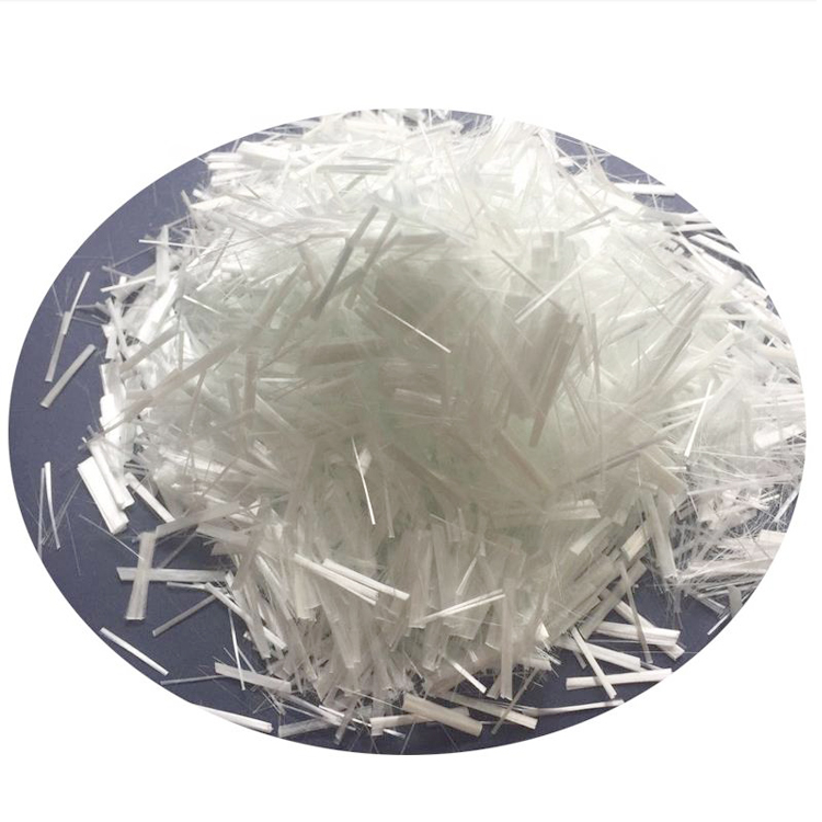 Fiberglass Chopped Strands E-Glass Reinforcement សម្រាប់បេតុង