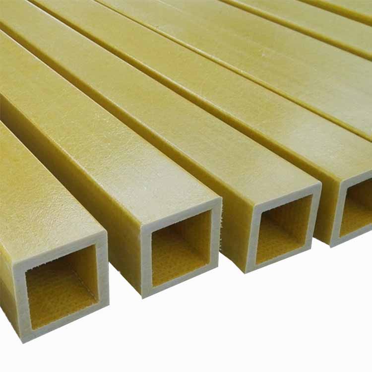 Fiberglass tabung persegi kothong frp produsen tubing